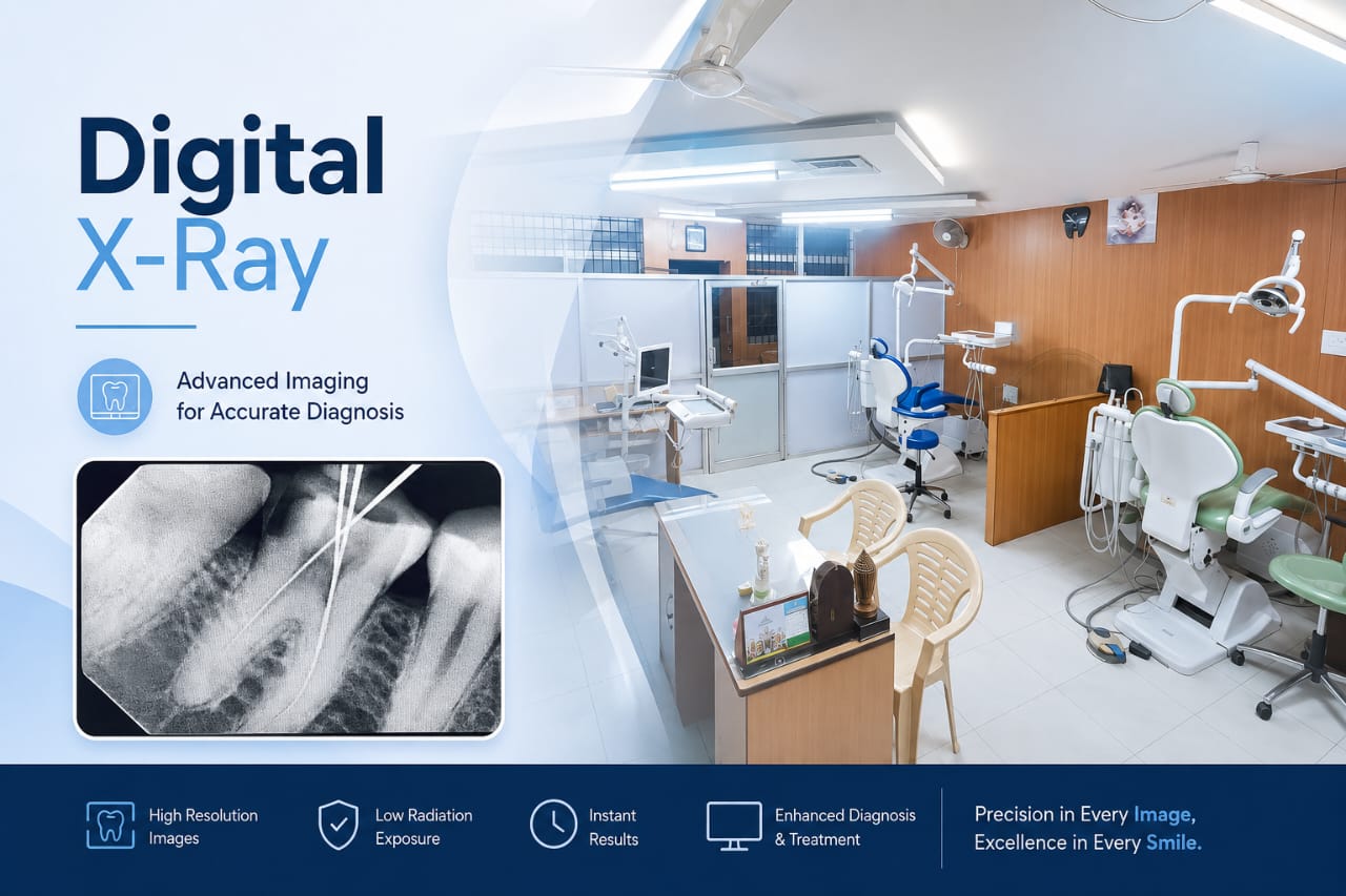 Digital X-Ray and modern clinic interior at Expert's Dental Clinic, Dharwad